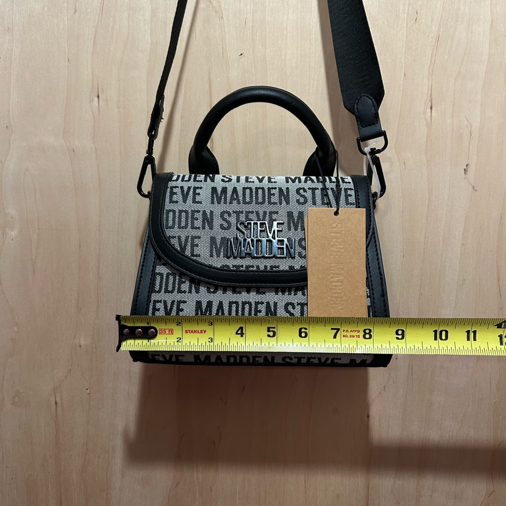 Steve Madden Black and White Women’s Messenger Bag NWT - Picture 8 of 10